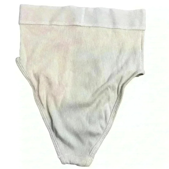 SKIMS COTTON RIB MID RISE BRIEF IN BONE SIZE XXS - Picture 9 of 11